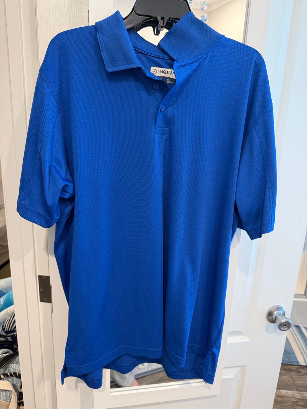 Magellan Outdoors Men's Bright Royal Blue Polo Shirt